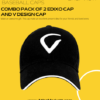 Combo Pack of 2 edixo Cap and V Design Cap for Boy's