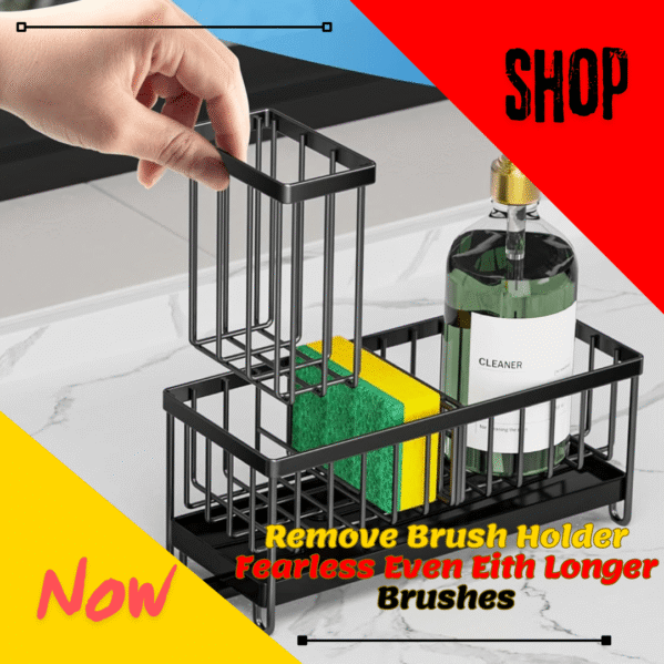 Rustproof Sink Caddy Stainless Steel Organizer for Kitchen & Sink