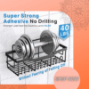 Adhesive Shower Caddy (5-Pack) | Rustproof No-Drill Bathroom Shelves Organizer