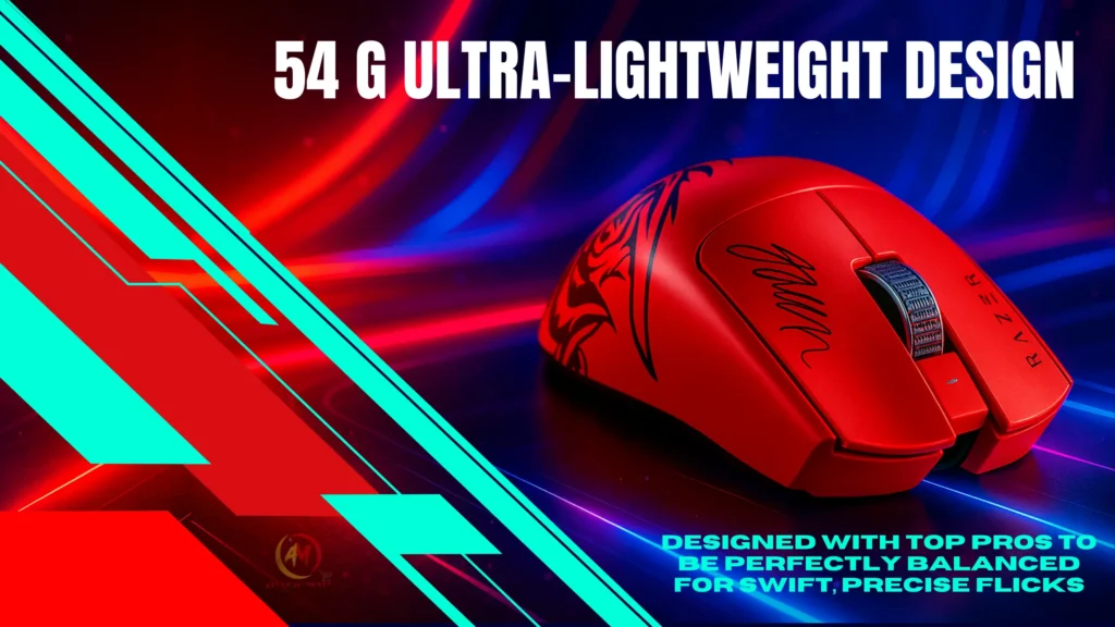 Razer Red Dragon Wireless Gaming Mouse RGB 8K DPI Light