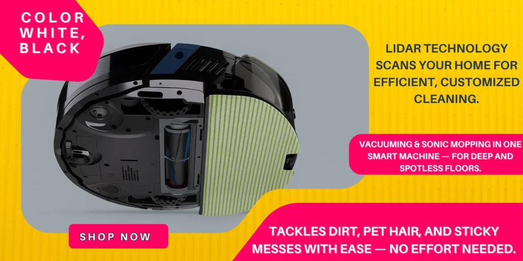 Robot Vacuum 2-in-1 Home Mop with LiDAR & Pet Hair Clean