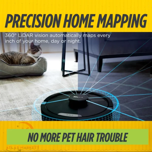 Robot Vacuum 2-in-1 Home Mop with LiDAR & Pet Hair Clean
