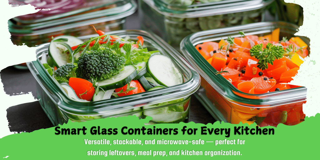 24-Piece Glass Meal Prep Set – Airtight Oven & Freezer Safe