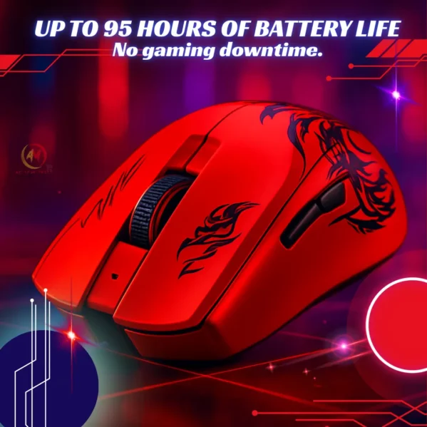 Razer Red Dragon Wireless Gaming Mouse RGB 8K DPI Light
