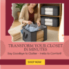 Fab Totes Clothes Storage Bags – 6 Pack Foldable Organizers