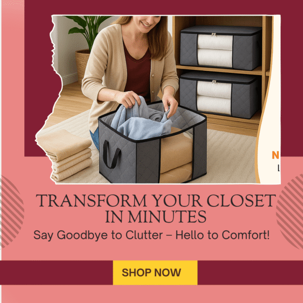 Fab Totes Clothes Storage Bags – 6 Pack Foldable Organizers