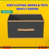 Foldable Storage Boxes Set of 6 for Wardrobe & Clothes