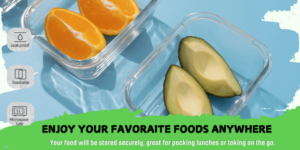24-Piece Glass Meal Prep Set – Airtight Oven & Freezer Safe