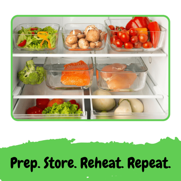 24-Piece Glass Meal Prep Set – Airtight Oven & Freezer Safe