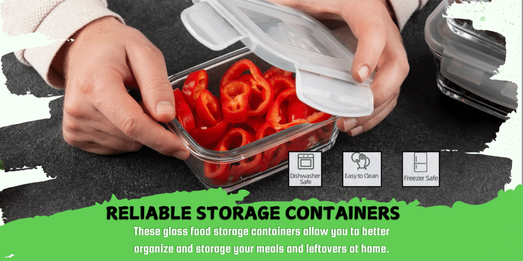 24-Piece Glass Meal Prep Set – Airtight Oven & Freezer Safe