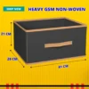 Foldable Storage Boxes Set of 6 for Wardrobe & Clothes