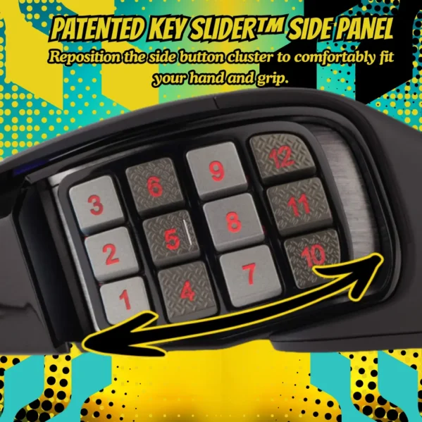 Corsair Scimitar RGB Elite gaming mouse with 17 programmable buttons and 18K DPI for MMO & MOBA