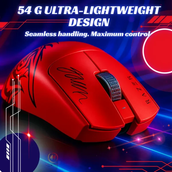 Razer Red Dragon Wireless Gaming Mouse RGB 8K DPI Light