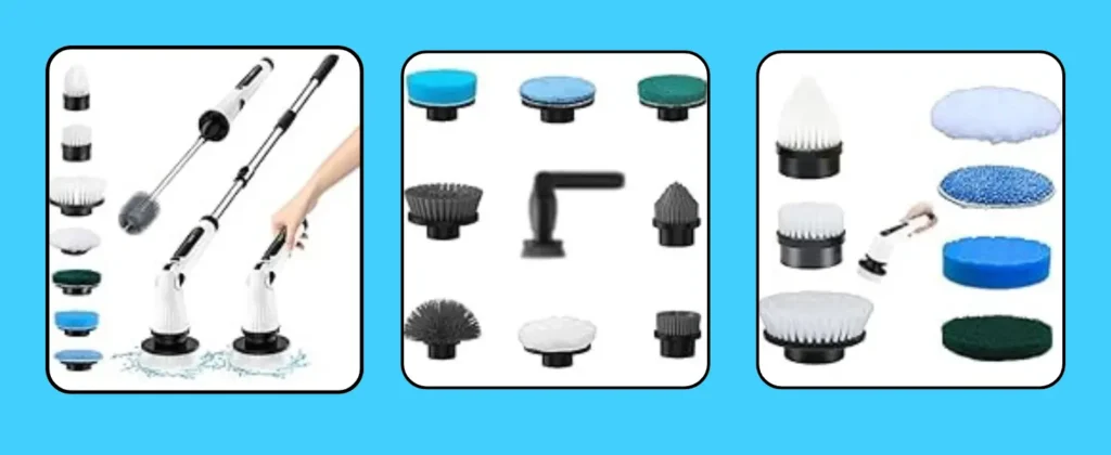 Leebein Cordless Spin Scrubber – 8 Heads 400RPM Waterproof