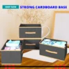 Foldable Storage Boxes Set of 6 for Wardrobe & Clothes