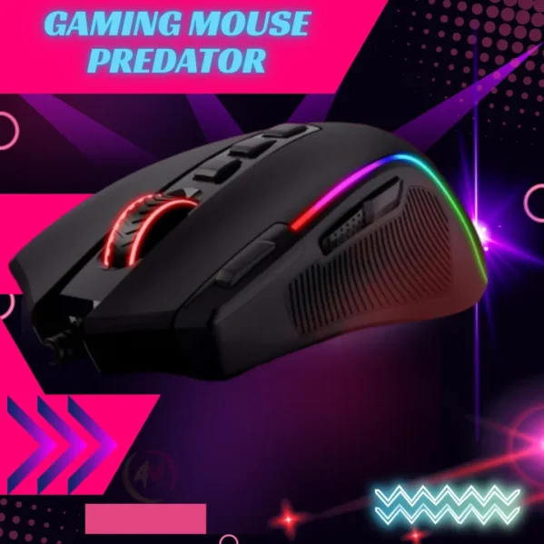Redragon M612 Predator RGB Gaming Mouse 8000 DPI & 11 Programmable Buttons