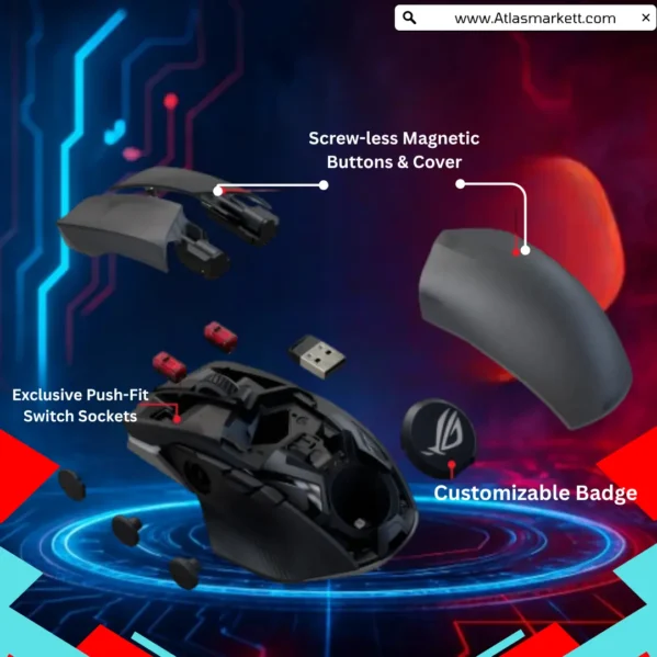 ASUS ROG Chakram X Origin Wireless Gaming Mouse 36K DPI