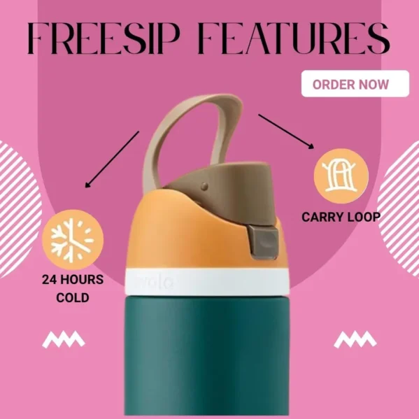 Insulated Stainless Steel Water Bottle – 710ml Leakproof