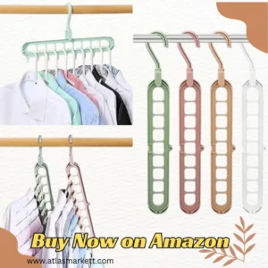 9-Hole Rotating Clothes Hanger Organizer | Space Saving Hangers
