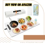 Electric Food Warmer 24x15 Large Silicone Warming Mat keeping multiple dishes hot