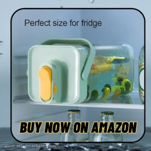 Beverage Dispenser with Spigot Leakproof Juice Milk & Party Use for fridge storage