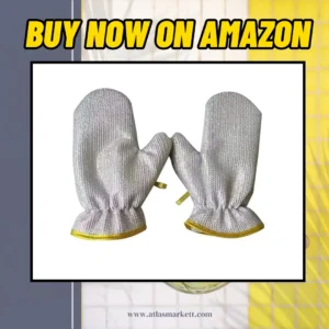 Wire Dishwashing Gloves Non Scratch Stainless Steel Scrubber cleaning dishes