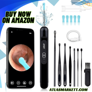 Ear Wax Removal Camera 1080P Wireless Ear Cleaner with LED Lights