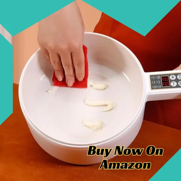 Portable 1.8 L ceramic kettle perfect for tea, soups, and steaming