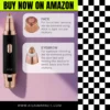 Compact double sided facial trimmer for smooth skin