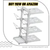 Multi-Layer Adjustable Pot and Pan Storage Rack for Kitchen Organization
