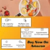 Multifunction ceramic hotpot cooker with LED touch control panel