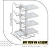 Double-Sided Kitchen Organizer Rack with Baking Sheet and Cookware Storage