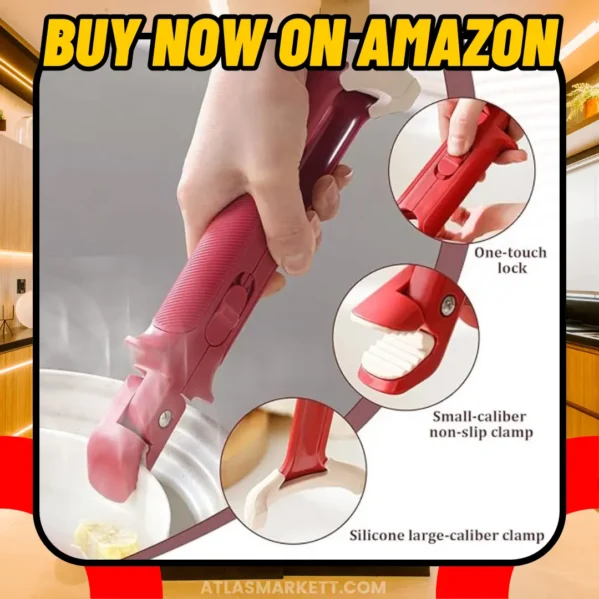 Bowl & Plate Gripper 2-in-1 – Heat-Resistant Silicone Holder dishwasher safe and reusable