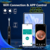 Portable Ear Wax Removal Camera 1080P Easy-to-Use Wireless Cleaner