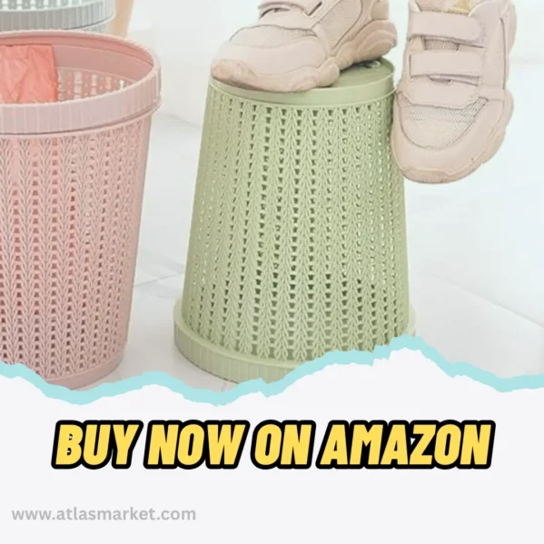 Creative Hollow Trash Can Waste Bin for Home Kitchen Office durable PP plastic material