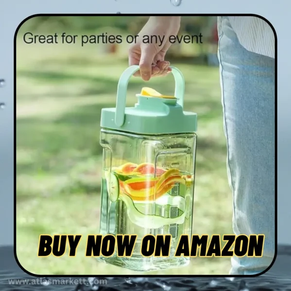 Beverage Dispenser with Spigot Leakproof Juice Milk & Party Use wide mouth opening