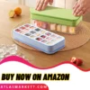 Ice Cube Tray with Lid & Bin | Easy Release BPA Free 21 Cubes – Includes storage bin and scoop for serving