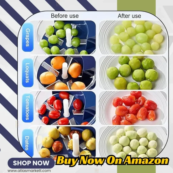 Rechargeable Electric Peeler Automatic Fruit & Veg Skin Remover peeling grapes and cherries for salads and jams