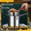 Mini Stainless Steel Deep Fryer Pot 1200ml with Basket close up of stainless steel basket and oil