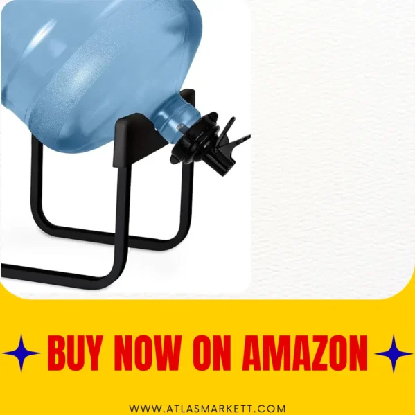 Stainless Steel Water Jug Stand with Dual Dispense Valves and Rust Resistant Frame