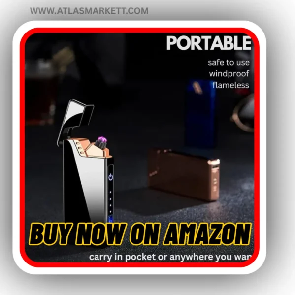 Windproof flameless plasma lighter perfect for outdoor use