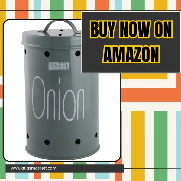 Airtight Onion Potato Storage Jars Set Leak-Proof Stainless Steel arranged neatly in pantry