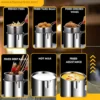 Mini Stainless Steel Deep Fryer Pot 1200ml with Basket ideal small fryer for home use setup