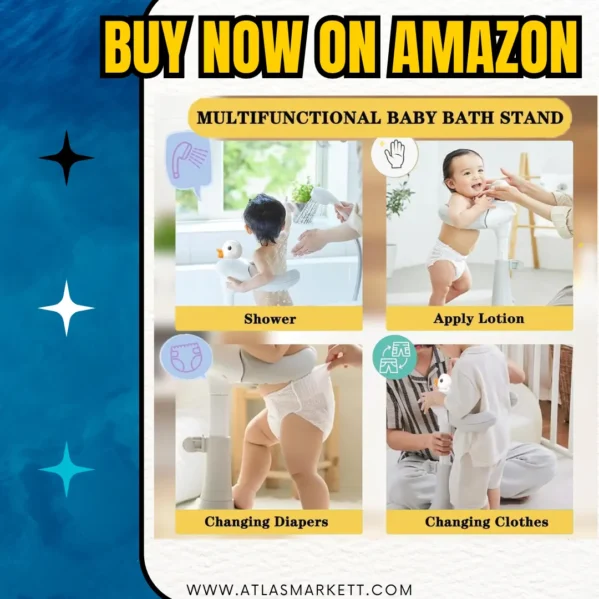Baby Bath Tub with Adjustable Stand – Safe & Easy Setup easy installation