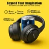 Wireless Headphones with Mic 65H Battery & Bass