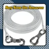 15ft Dog Tie Out Cable Heavy Duty Reflective Lead for Yard on grass