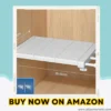 Expandable Wardrobe Shelf Organizer Closet & Cabinet Storage adjustable rack for clothes