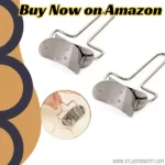 360° Rotating Stainless Steel Puri Cutter Roller Kitchen Baking Tool on countertop