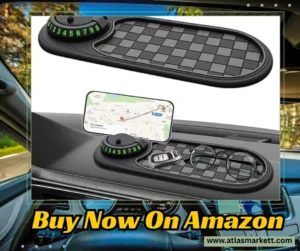 Multifunction Car Anti-Slip Dashboard Mat Rotatable Large for Phones & Sunglasses holding keys and gadgets
