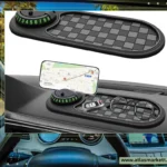 Multifunction Car Anti-Slip Dashboard Mat Rotatable Large for Phones & Sunglasses holding keys and gadgets